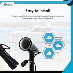 Marine City Fishing Rod Holder Outrigger Plug-in Rod Pod – Aluminum (Pack of 2)