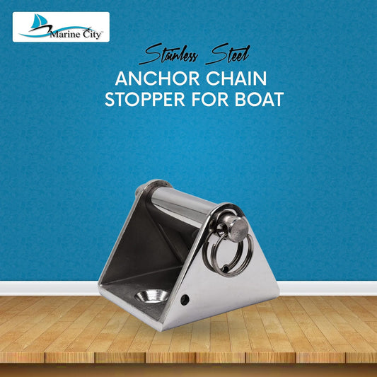 Marine City 316 Stainless Steel Anchor Chain Stopper - Fits 1/4" to 3/8" Chain Marine City