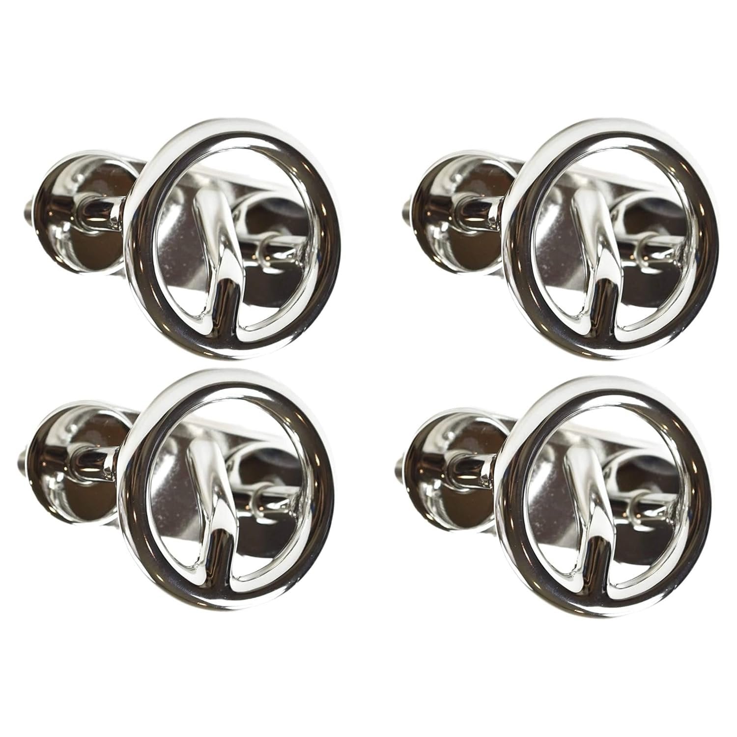 MARINE CITY Ski Tow Hook – 316 Stainless Steel, 2-1/2” Ring (Pack of 4)