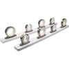 Marine City Marine White POM Base Cuatro juegos de estante de almacenamiento de caña de pescar de acero inoxidable 316