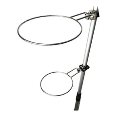 Marine City Marine Soporte de guardabarros único de acero inoxidable para guardabarros de 9 pulgadas de diámetro (apto para riel de 7/8 