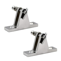 MARINE CITY 90° Bimini Top Hinge with Quick-Release Pin Stainless Steel (2 Pcs)