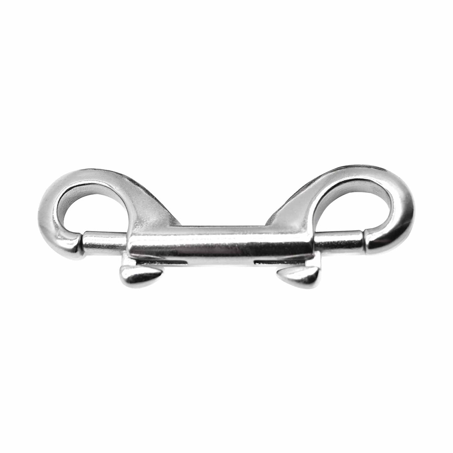 MARINE CITY Gancho de buceo con clip de doble extremo de acero inoxidable 316 de grado marino resistente de 3-1/2"