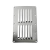 Marine City Ventilación con rejilla estampada rectangular de acero inoxidable de 9-1/8" × 5" (1 unidad) 