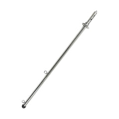 Marine City Enchufe de montaje con resorte de acero inoxidable y mástil de bandera de 30 pulgadas para bandera de 12 pulgadas x 18 pulgadas