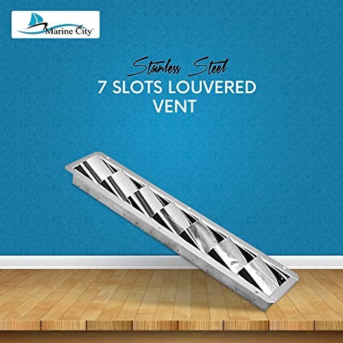 Marine City 7-Slot Louvered Vent – Stainless Steel, Durable, Corrosion-Resistant