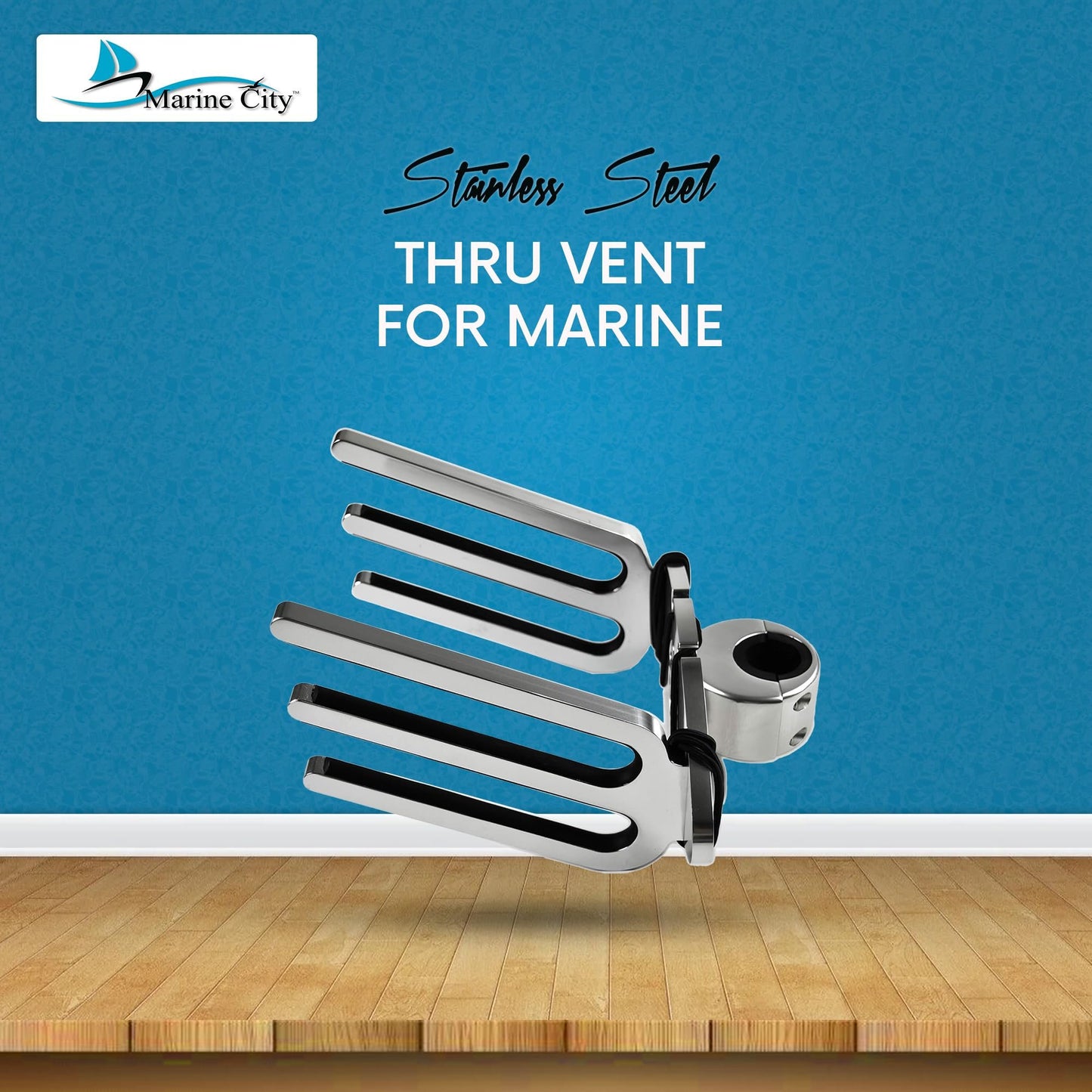 MARINE CITY Thru Vent – 304 Stainless Steel, 5 Inch, Durable & Rust-Resistant