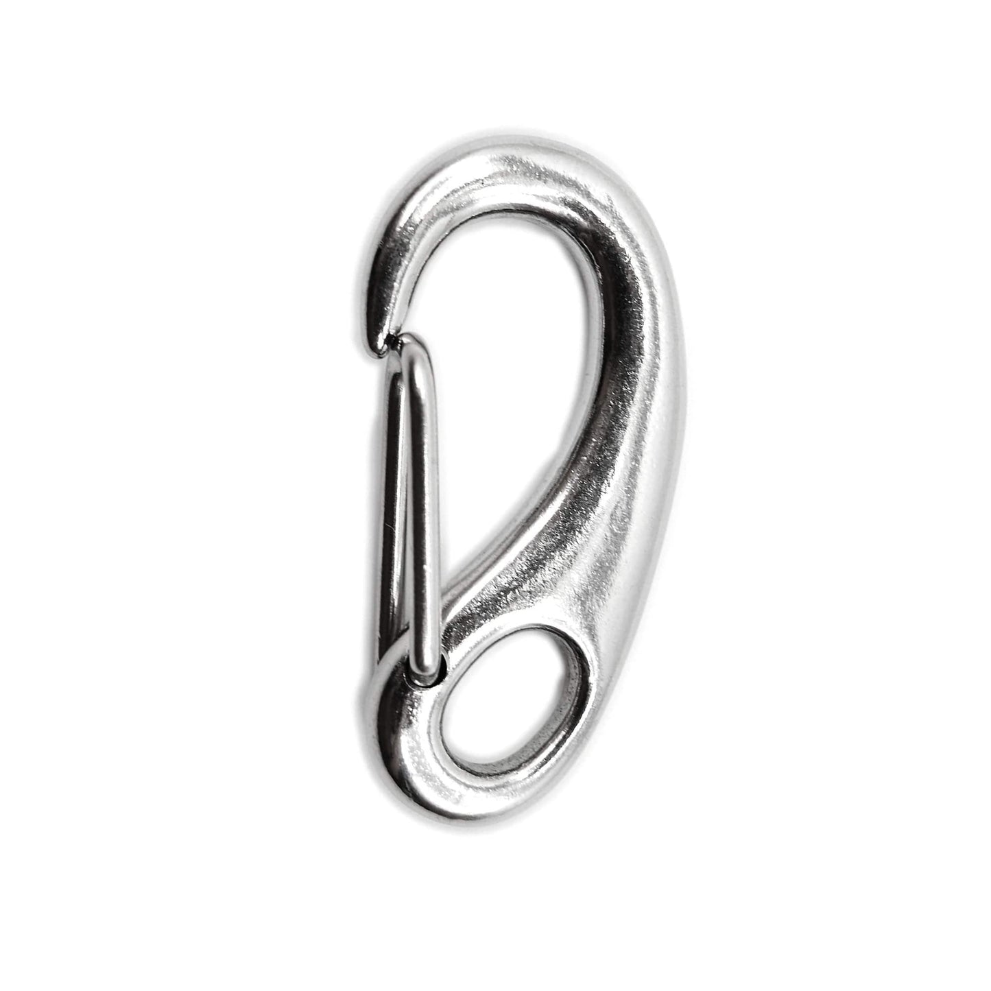 Marine City Egg-Shaped 316 Stainless Steel Spring Snap Hook – 2-1/2” for Keys Marine City