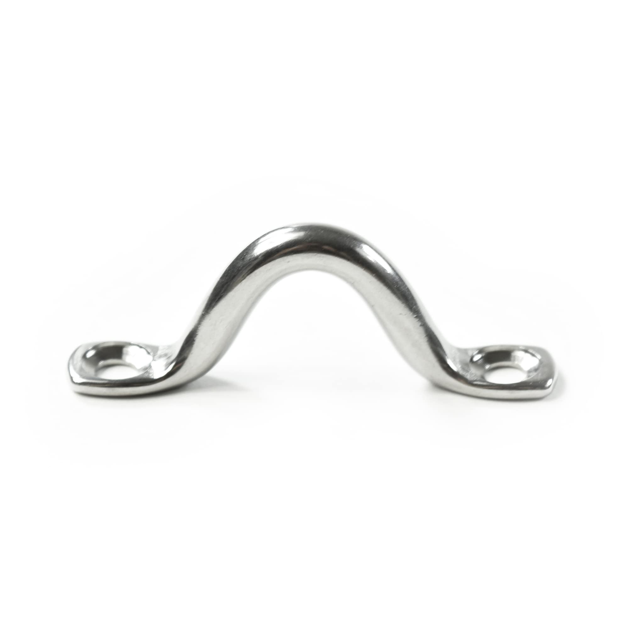 Marine City Ojo de almohadilla superior para barco Bimini de acero inoxidable 304, correa para ojo (tamaño: grande)