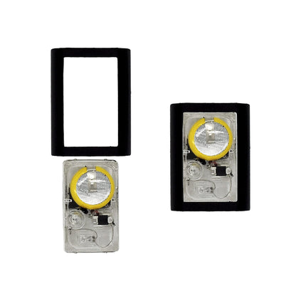 MARINE CITY Luz subacuática LED azul para barco que se adapta a escalones estándar de 1-1/2"(38 mm) para escalera marina (2 por paquete)