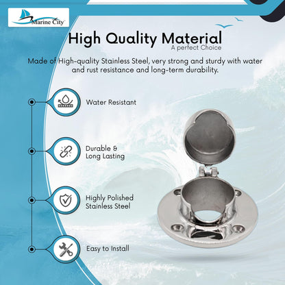 Marine City Stainless Steel Hinged Chain Deck Pipe – Durable, Functional Design