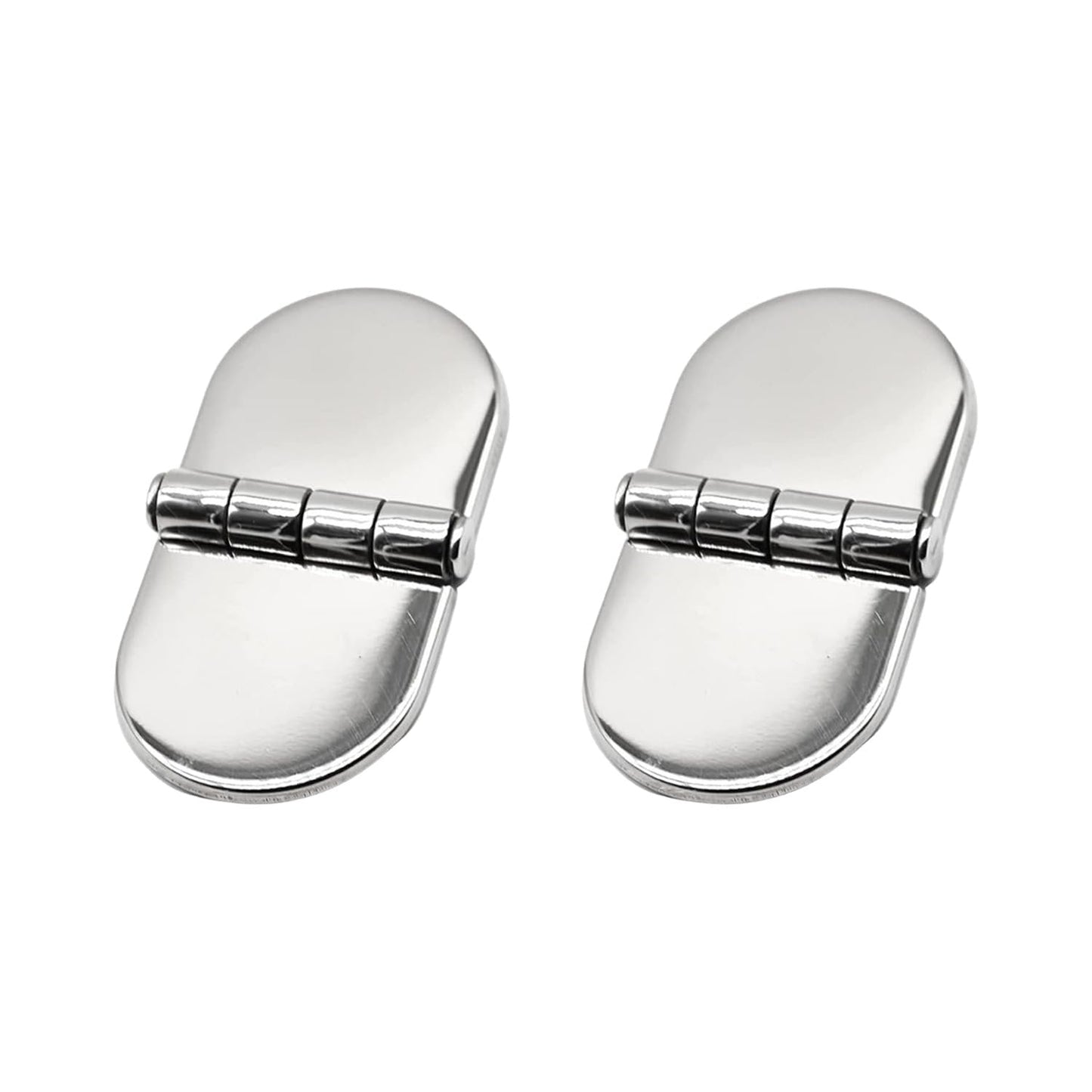 Marine City 316 Stainless Steel D-Shaped Covered Strap Hinge (Pack of 2) MARINE CITY