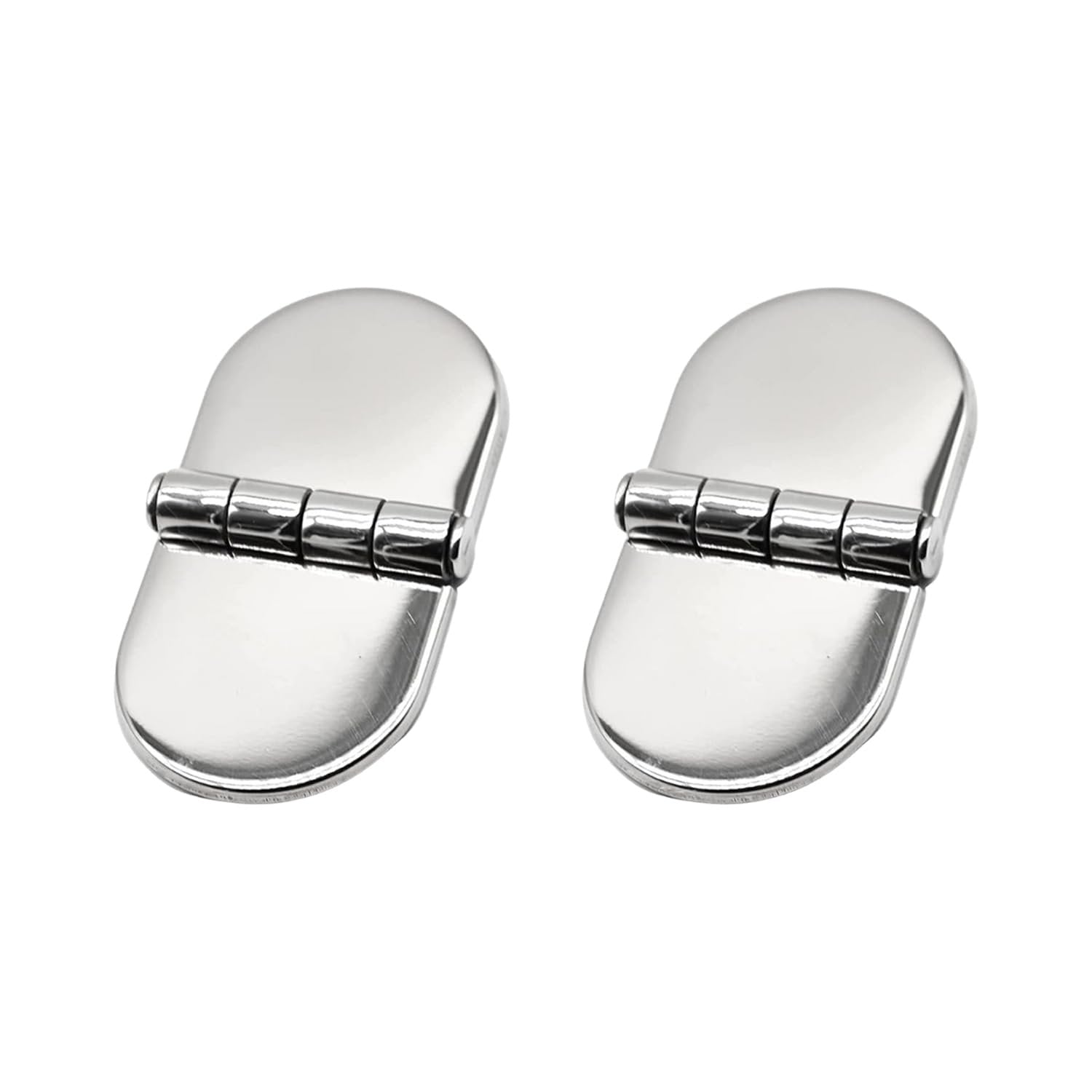 Marine City 316 Stainless Steel D-Shaped Covered Strap Hinge (Pack of 2) MARINE CITY