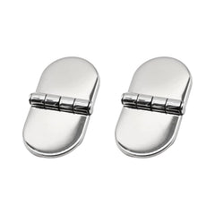 Marine City 316 Stainless Steel D-Shaped Covered Strap Hinge (Pack of 2)