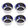 Marine City Stainless Steel 12V Blue LED Illuminated Drink Holder with Drain