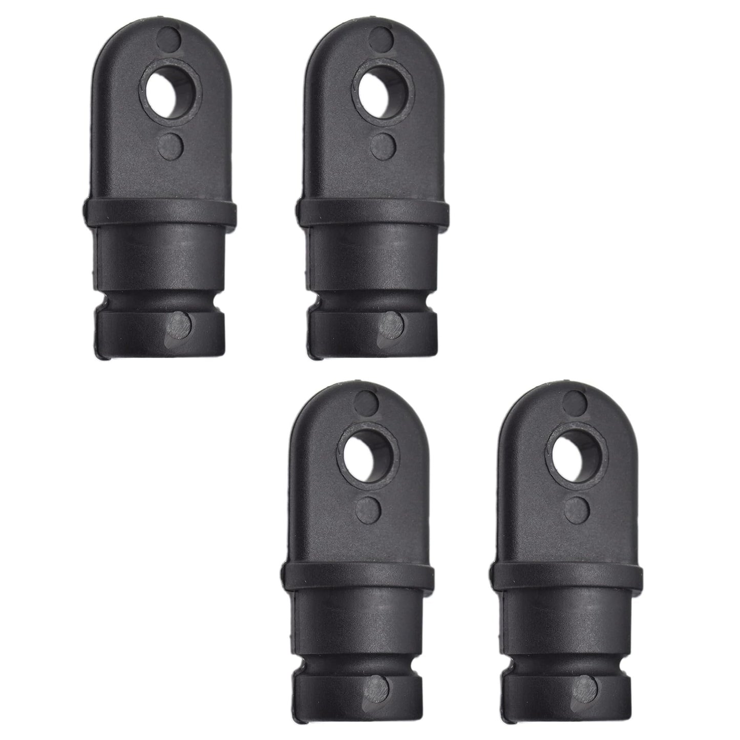 Marine City Black Nylon Bimini Top Eye End Cap - Round Inside Eye End Marine City Hardware