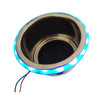 Marine City Stainless Steel 12V Blue LED Ring Cup Holder with Center Drain