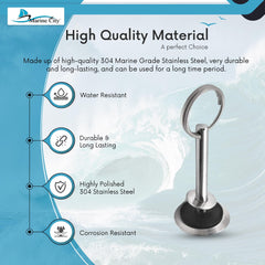 Marine City Hatch Cover Pull – 304 Stainless Steel, 2 Inches Marine Handle