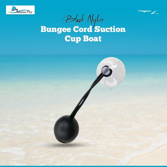 Marine City Bungee Cord Suction Cup Boat Cover Tie Downs – 1.38 Inches (4 Pcs) MARINE CITY