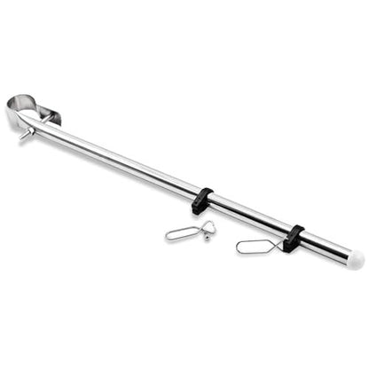 Marine City Abrazaderas ajustables de acero inoxidable Montaje en riel Bandera Bastón/varilla para barco, kayak 