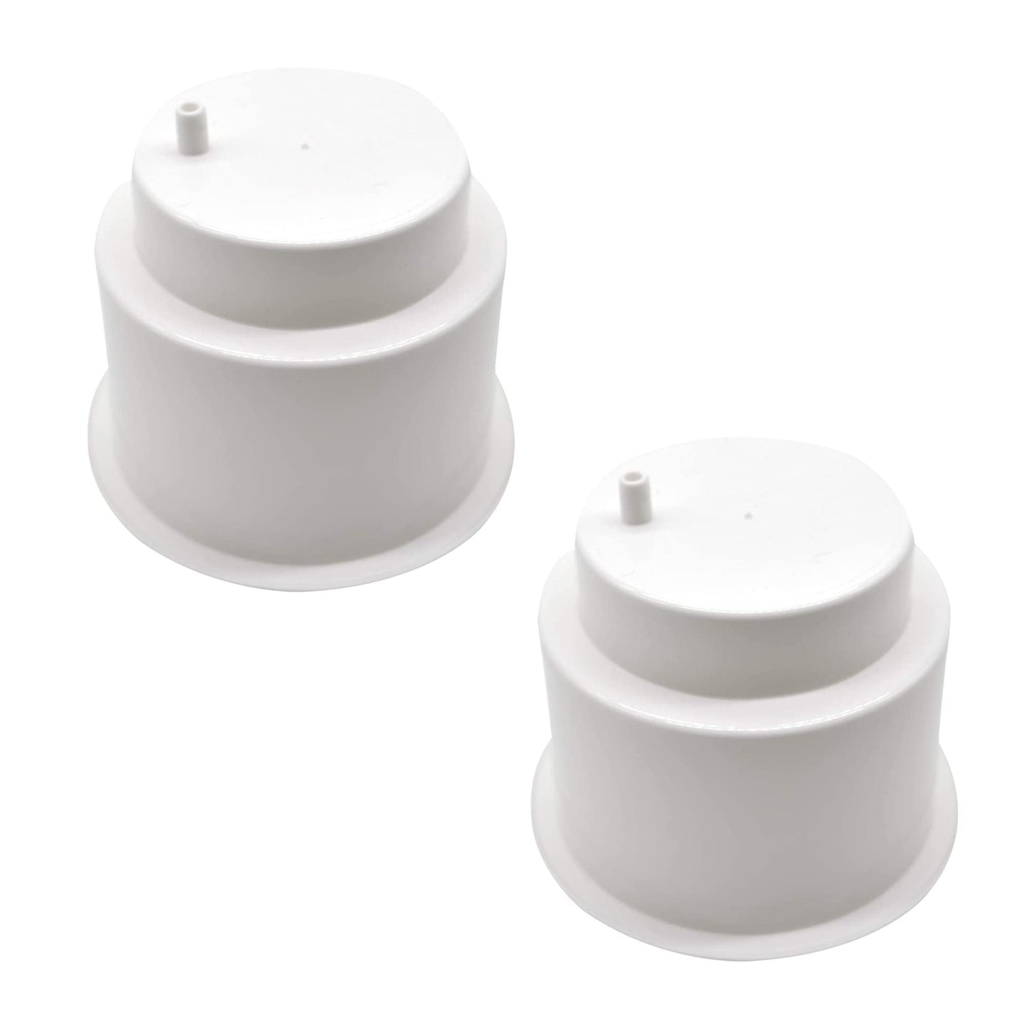 Marine City White Plastic Cup Holder with Side Drain – Drink & Can Holder(2 Pcs) Marine City Hardware