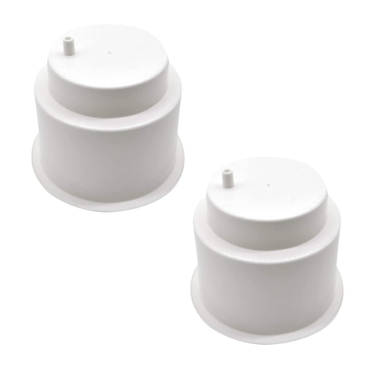 Marine City White Plastic Cup Holder with Side Drain – Drink & Can Holder(2 Pcs) Marine City Hardware