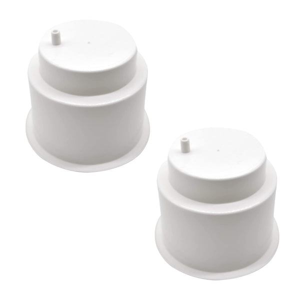 Marine City White Plastic Cup Holder with Side Drain – Drink & Can Holder(2 Pcs)