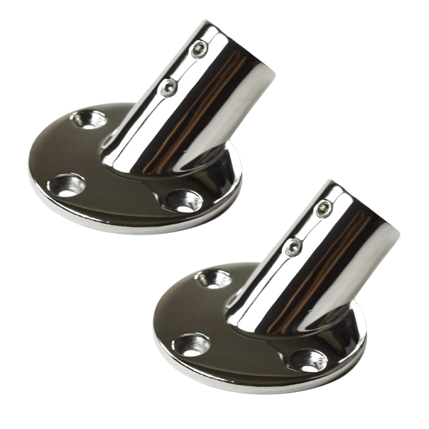 Marine City 45° Casting Boat Hand Railing Round Base – Stainless Steel (2 Pcs) MARINE CITY