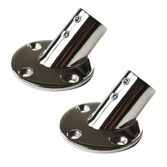 Marine City 45° Casting Boat Hand Railing Round Base – Stainless Steel (2 Pcs) MARINE CITY