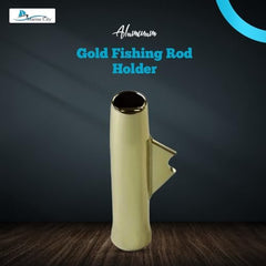 Marine City Gold Powder Coated Aluminum Flared Weld-On Fishing Rod Holder