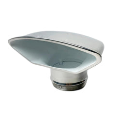 Marine City 3-Inch Rounded Trapezoidal White Cowl Vent – 316 Stainless Steel