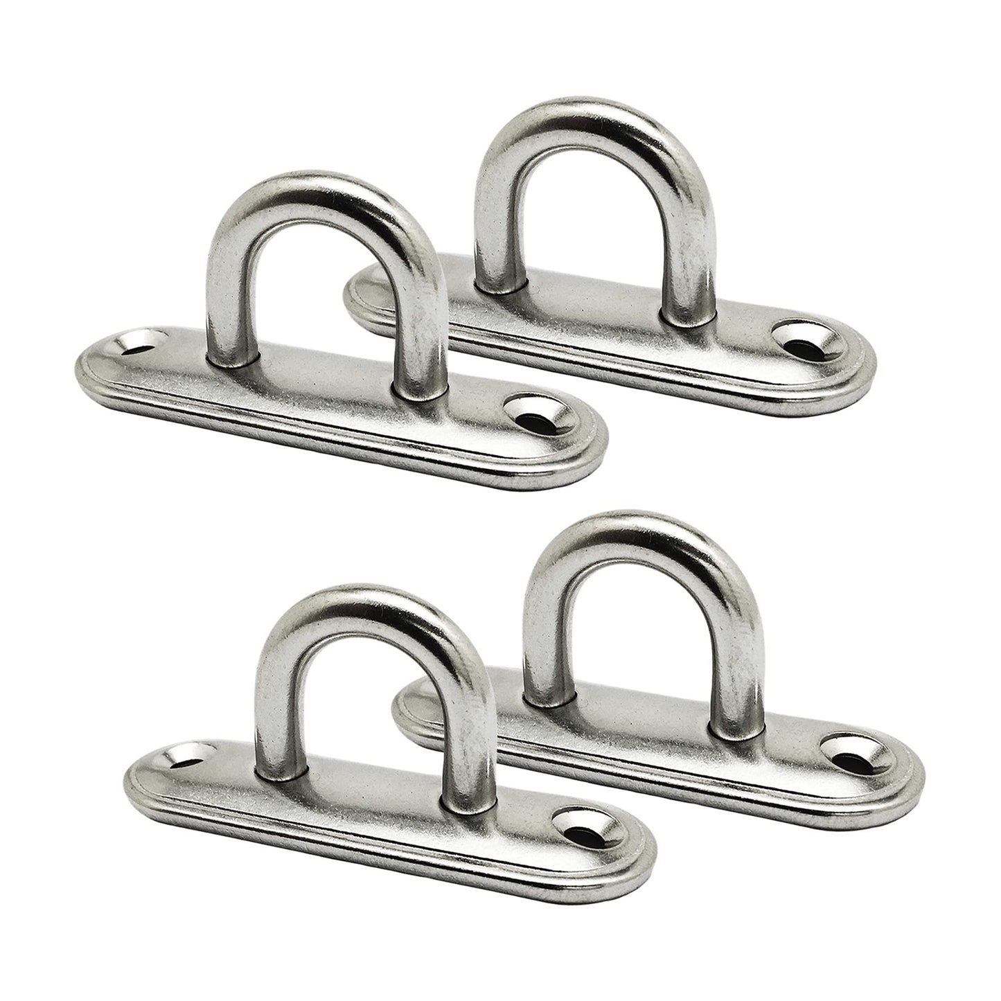 Marine City Oblong Pad Eye Plate – Heavy-Duty Stainless Steel, 3500 lbs Capacity
