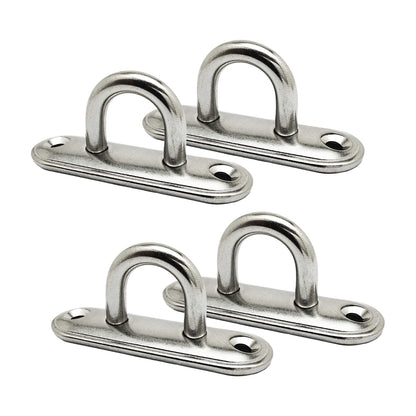 Marine City Oblong Pad Eye Plate – Heavy-Duty Stainless Steel, 3500 lbs Capacity