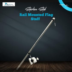 Marine City Rail Mount Flag Staff & 21