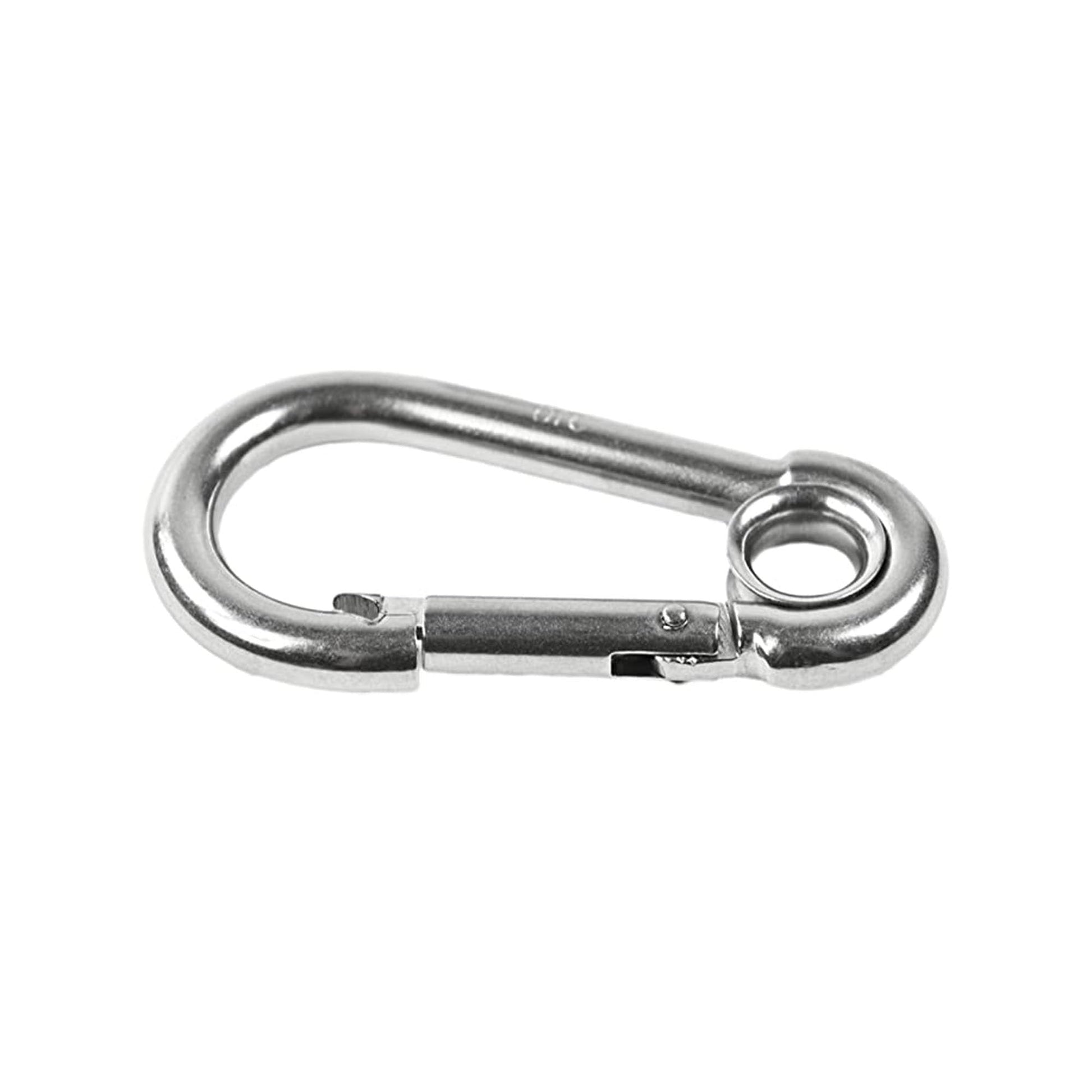 Marine City Carabiner Clip Snap Hook with Ring, Stainless Steel, 2-3/8" Durable MARINE CITY