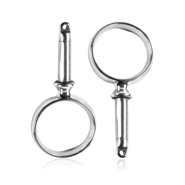 Marine City Un par de Rowlock/Oarlock redondos de 2" de servicio pesado de acero inoxidable 316