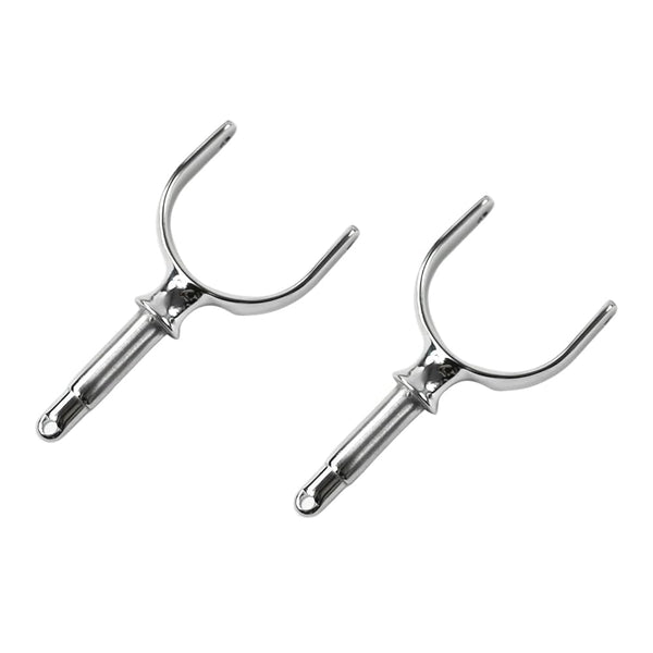 Marine City Un par de Rowlock/Oarlock de eje de acero inoxidable 316 resistente de 1/2 "x 2" (2 piezas) 