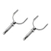 Marine City Un par de Rowlock/Oarlock de eje de acero inoxidable 316 resistente de 1/2 "x 2" (2 piezas) 