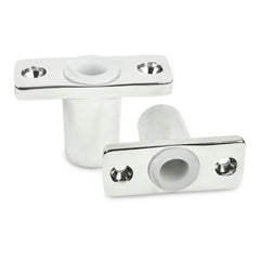 Marine City 316 Acero inoxidable 1/2 pulgadas vástago montaje superior Rowlock/Oarlock Socket (2 por paquete) 