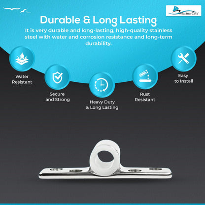 Marine City Boat Accessories Top Mount Oarlock Socket Boat Oarlock Mounts (2 Pcs) Marine City