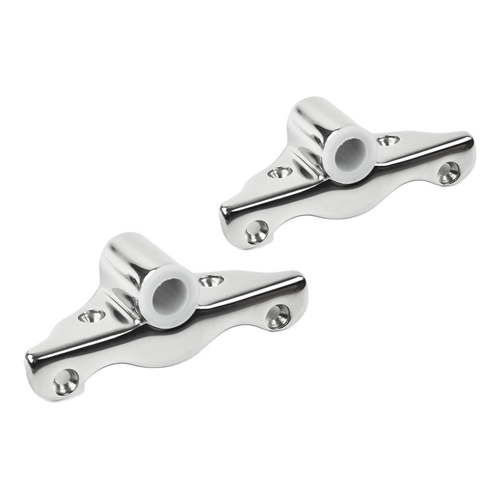 Marine City 316 Acero inoxidable 1/2 pulgadas Vástago ángulo montaje lateral Rowlock/Oarlock Socket (2 por paquete)