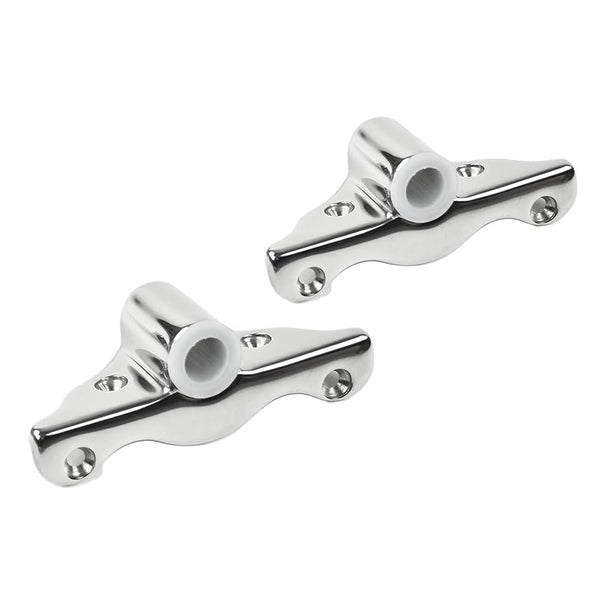 Marine City 316 Acero inoxidable 1/2 pulgadas Vástago ángulo montaje lateral Rowlock/Oarlock Socket (2 por paquete)