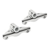 Marine City 316 Acero inoxidable 1/2 pulgadas Vástago ángulo montaje lateral Rowlock/Oarlock Socket (2 por paquete)