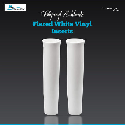 Marine City Fishing Rod Holder  Flared Vinyl Insert  (Pack of 2) Marine City