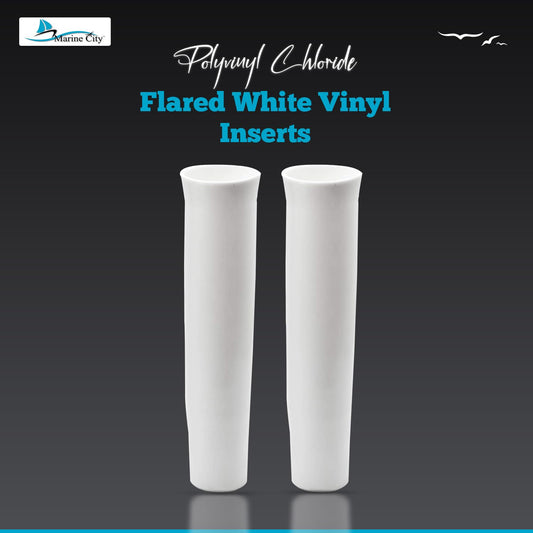 Marine City Fishing Rod Holder  Flared Vinyl Insert  (Pack of 2) Marine City