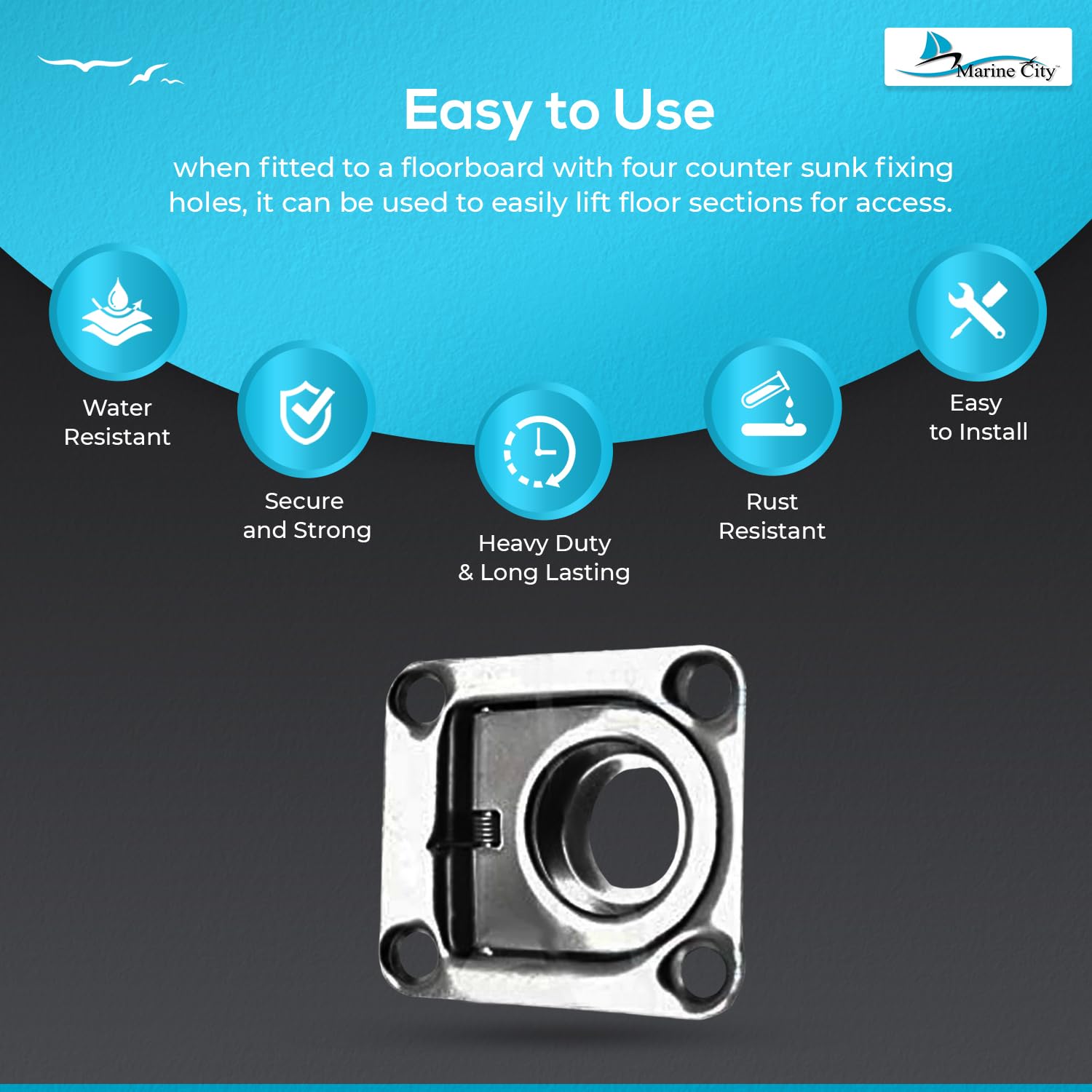 Hatch Lift Rings Stainless Steel Flush Lift Ring | Marine City – Marine City Hardware