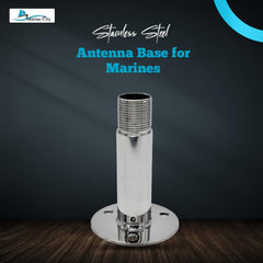 Base de antena fija Marine City con rosca de 1