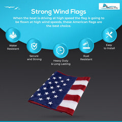 Marine City American Flags for Outside US Flag for Boat