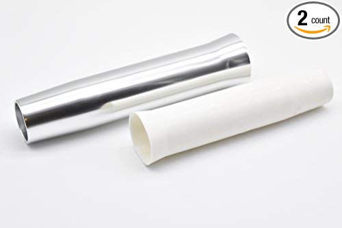 Marine City Aluminum Flared White Vinyl Insert Weld-On Rod Holder L: 10 Inches Dia.:1-7/8 Inches 2 Pcs, Size: 2pcs