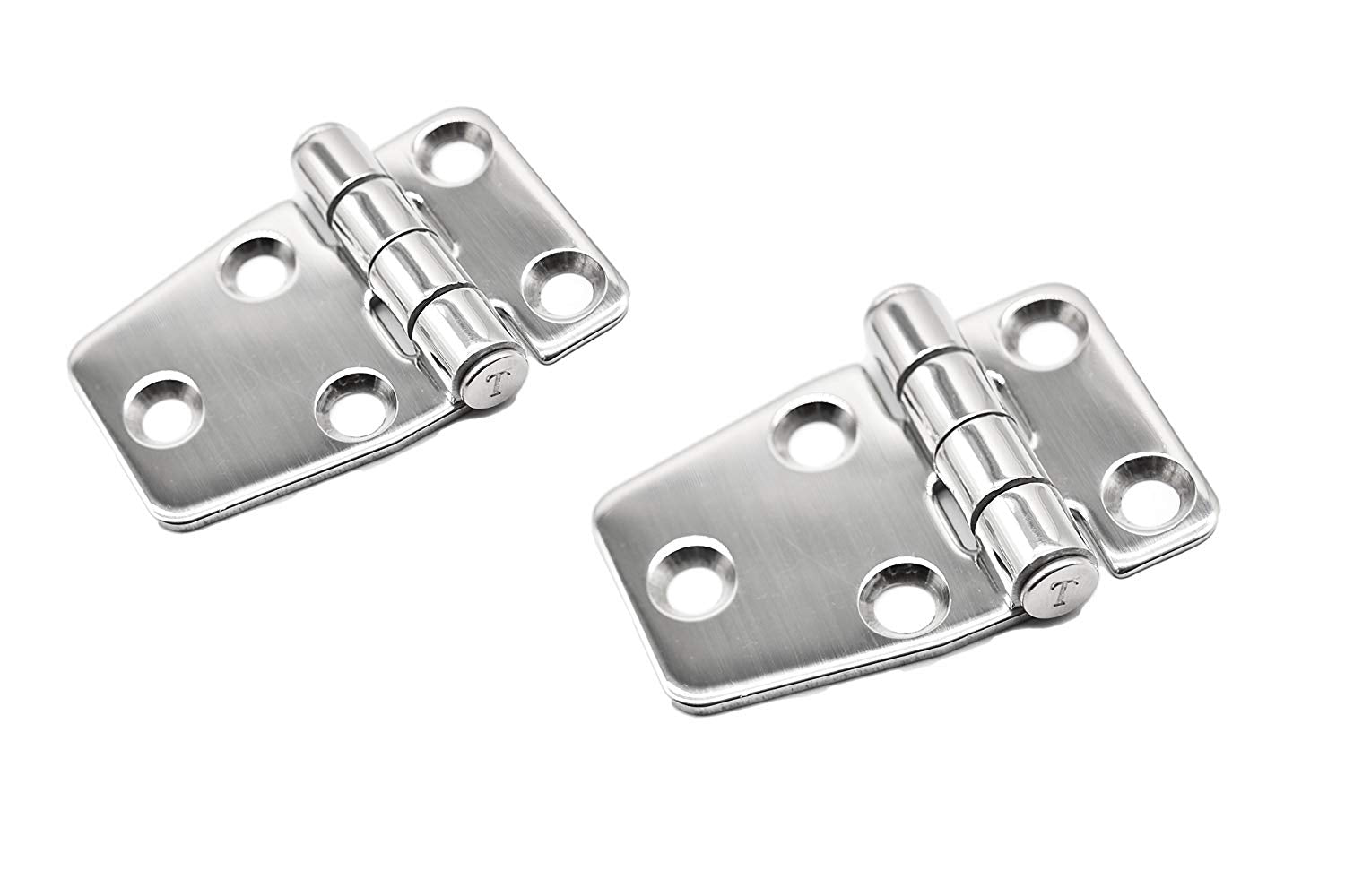 Strap Hinges Short Sided Stainless Steel (2.2" ×1.5")